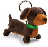 NICI Sleutelhanger teckel 10 cm - bruin