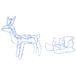 VidaXL Reindeer and sleigh christmas decoration loviisa 240 led's