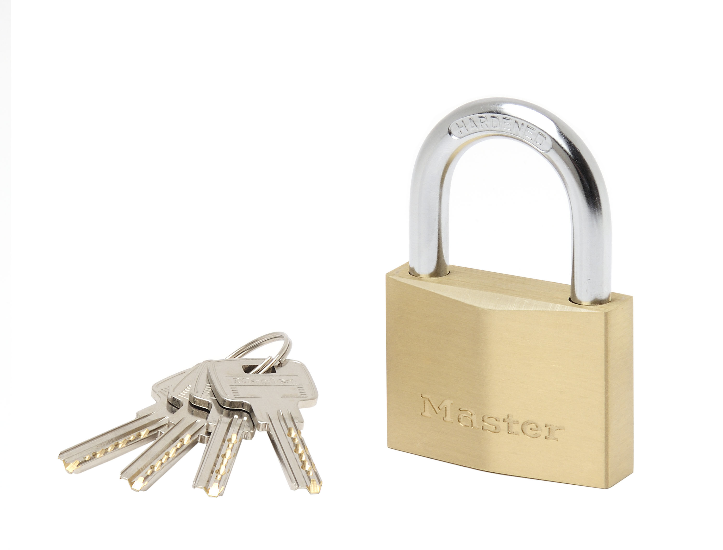 Masterlock Extra dik hangslot met 60 mm breed huis van massief koper