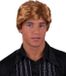Funny Fashion Carnaval verkleedpruik heren Coole surf boy/Kakker Ken - kort haar - bruin