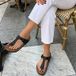 Birkenstock Gizeh zwart Birko-Flor