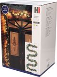 HI guirlande de sapin illuminée - 500 cm - incl. boules de Noël - guirlandes de sapin - décoration de Noël