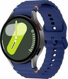 Wave Sportband met aansluitknop - Donkerblauw - Samsung Galaxy Watch 5 (Pro) - 40mm / 44mm / 45mm