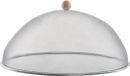 Sans marque Couvercle alimentaire en métal - Dôme en maille - Protéger les aliments en extérieur - Maille en acier inoxydable - 43 x 43 x 21,7 cm