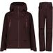 CMP Ski set, femme, bordeaux