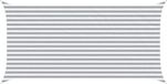 vidaXL Zonneschaduw Lichtgrijs en wit 2,5 x 5 m 100% Polyester Oxford