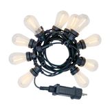 Xanlite Led-lichtsnoer, 5 m, 12 V, uittrekbaar, IP44, 10 ballen ST48 mini-Edison