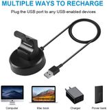 DrPhone OSD1 Station de recharge – Câble de recharge USB – Station d'accueil pour Fitbit Charge 3/4 – Noir
