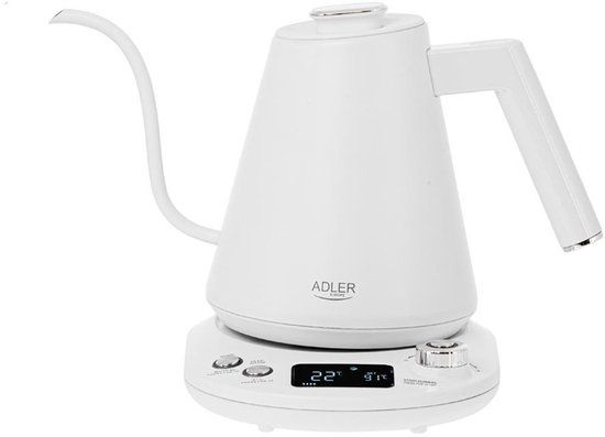 Adler Elektrische Waterkoker AD 1349 Wit 1.0L Met Lange Tuit En Schakelaar
