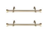 Rod Desyne Zijgordijnroede, Licht Goud, 12-20 inch