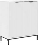 vidaXL Dressoir Wit 69,5 x 33 x 82 cm Bewerkt Hout