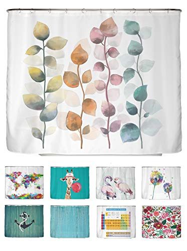 arteneur Arteneur® - anti-schimmel douchegordijn 240x200 - kleurrijke bladeren