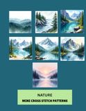 NATURE MINI CROSS STITCH PATTERNS