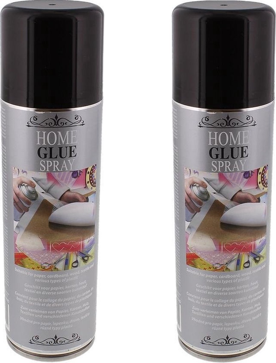 home glue spray Lijmspray - Hobbylijm - Knutsellijm - Knutselen - 2 x 300ml