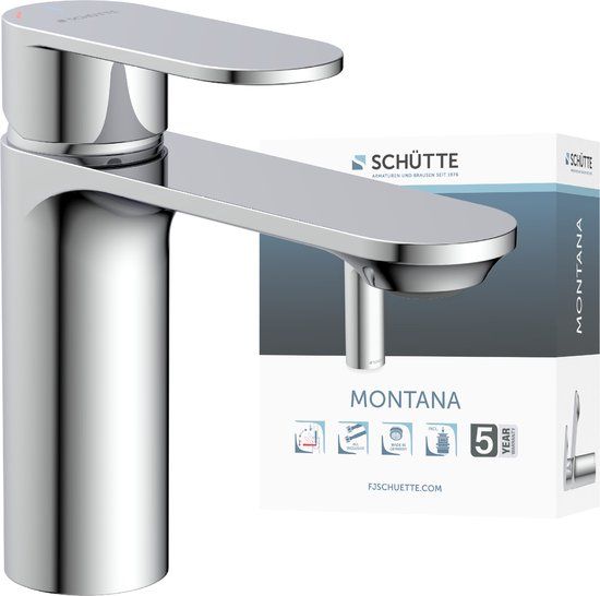 Schütte MONTANA Wastafelkraan - Mengkraan - Chroom
