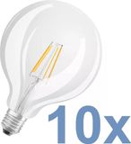 Osram 10 stuks LED Globelamp G125 E27 4W 2700K helder