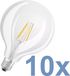 Osram 10 stuks LED Globelamp G125 E27 4W 2700K helder