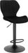 Tabouret de bar Deluxe Rama - Industriel - Noir - Velours - Réglable en hauteur