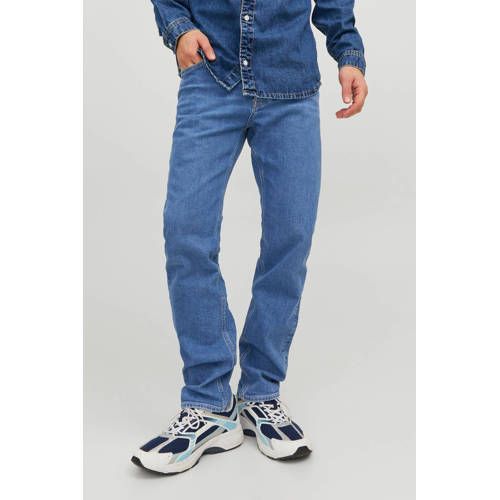 JACK & JONES JEANS INTELLIGENCE JJIMIKE Tapered Fit Jeans - Blue Denim