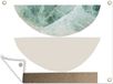 Poster de jardin - Formes pastel design marbre - 120x90 cm