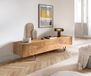 DELIFE TV-meubel Wyatt acacia naturel 175 cm 2 deuren 1 klep Designer Lowboard