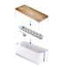 Electraline 300177 kabelorganizer met meervoudige contactdoos, wit