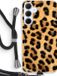 Case Company® - Samsung Galaxy A35 5G Hoesje met Koord - Luipaard - TPU Back Cover
