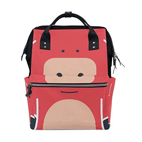 MONTOJ Red Pig Canvas Rugzak Reiscampus Rugzak
