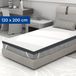 CozySense® Topper 120x200 cm - Traagschuim Topmatras met Verkoelende Gel - 8 cm dik - Zacht - Wasbare Hoes