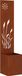 Acier Corten Écran de jardin Confidentialité Rouillé 32 x 32 x 150 cm