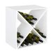 Carré Étagère à vin en métal blanc