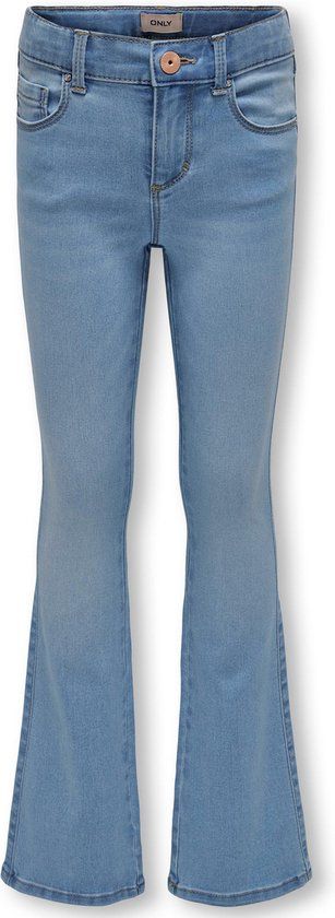 ONLY KOGROYAL LIFE REG FLARED PIM020 Meisjes Jeans - Maat 140 - Light Blue Denim