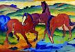 PGM Your Decoration B.V. Kunstdruk Franz Marc - Die roten Pferde 100x70cm