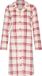 Pastunette Nachthemd Alpine Creme Doorknoop Velours Fleece Creme/Rood Geruit Maat 38