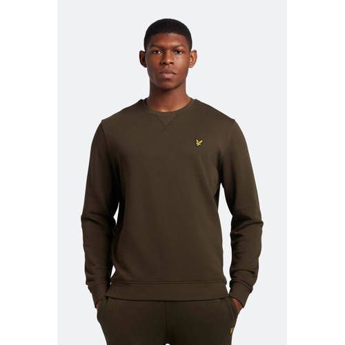 Lyle & Scott Gemêleerde Sweater - Olive