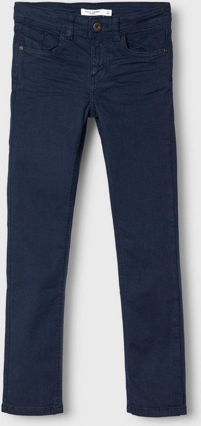 NAME IT NKMTHEO XSLIM TWI PANT - Jongens - Maat 92 - Dark Sapphire