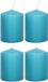 Trend Candles Cilinderkaars/stompkaars - 6x - turquoise - 6 x 8 cm - 29 branduren