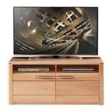 Nature One TV-lowboard in kernbeuken, deels massief FSC-gecertificeerd, moderne tv-kast met veel opbergruimte voor je woonkamer, 131 x 58 x 45 cm (b x h x d)