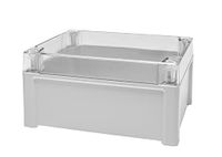 RS PRO Polycarbonaat universele behuizing grijs buitenmaat 201 x 163 x 98mm IP65