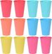 Merkloos / Sans marque Koopman International Kunststof drinkbekers in mix kleuren - 12x stuks - 12 cm - Campingservies - kinderen - limonadebekers - onbreekbaar