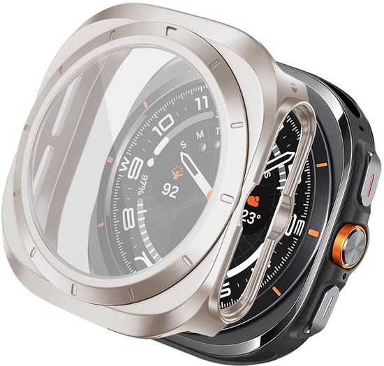 imoshion Screen protector - Geschikt voor Samsung Galaxy Watch Ultra (2024/2025) - Full Cover Hard Case / Beschermend Hoesje - Sterrenlicht