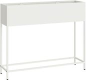 vidaXL Verhoogde Tuin Plantenbak Wit 100 x 26 x 82 cm Staal