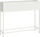 vidaXL Verhoogde Tuin Plantenbak Wit 100 x 26 x 82 cm Staal