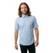BOSS pour homme. 50537332 Chemise Rash2 bleu (S), Casual, Coton, Manches courtes