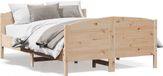 Maison Exclusive - Cadre de lit sans matelas 120x190 cm bois de pin massif