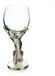 Verre à vin style léopard, fait main, en verre recyclé