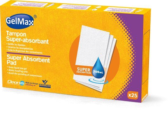 CareBag OmniMedical BV CareBag Super Absorberende Inleggers Gelmax (25 stuks)