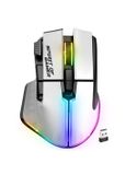 Spirit of Gamer PRO M5 ARTIC WIRELESS souris Jeu Droitier RF Wireless + Bluetooth + USB Type-C Optique 8000 DPI Blanc