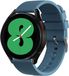 iMoshion Siliconen 20 mm bandje - Blauw - Geschikt voor Samsung Galaxy Watch 6 / 5 / 4 / 3 - Garmin Venu / 2 plus / Sq - Forerunner 245 / 55