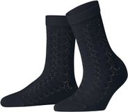 FALKE Softmerino Special Edition dames sokken van wol en katoen in maat 35-38, effen blauw